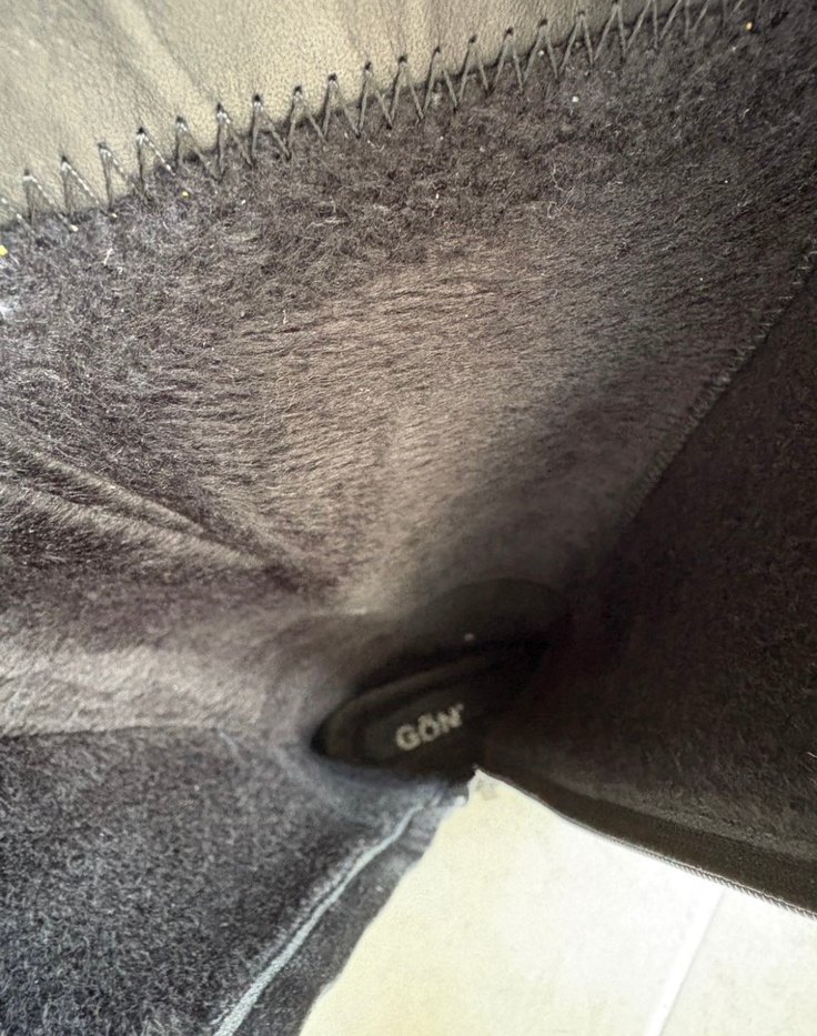 Siyah Deri Tokalı Dizüstü Bot - Görsel 2