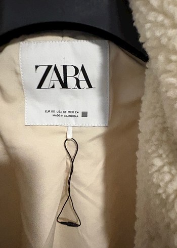 Bej Kadın Midi Boy Peluş Kaban - Görsel 3