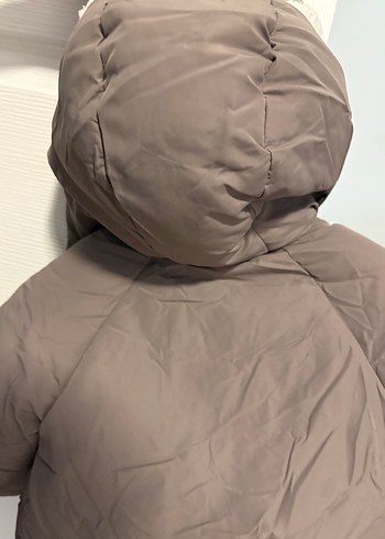 Kürklü kahverengi Erkek bebek Kaban - Görsel 4