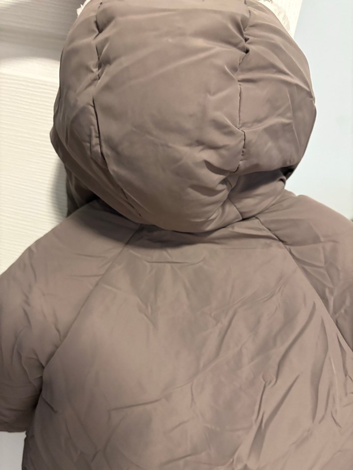 Kürklü kahverengi Erkek bebek Kaban - Görsel 4