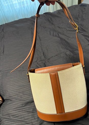 Bej Deri Kemer Detaylı Kadın Çanta - Görsel 3