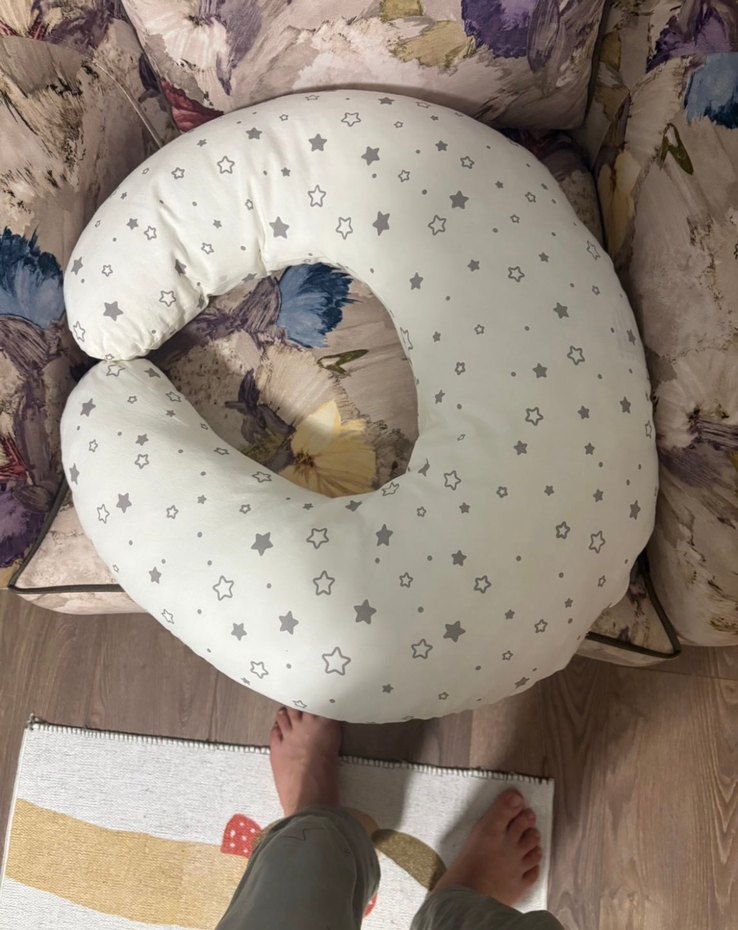 Gri Emzirme ve Hamilelik Yastığı - Görsel 3