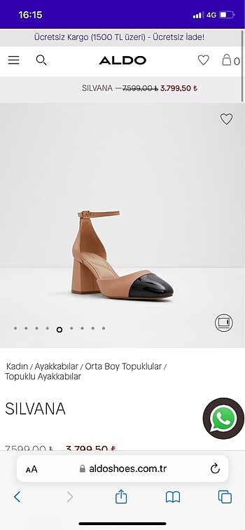 Aldo Aldo sıfır ayarında topuklu deri ayakkabı !