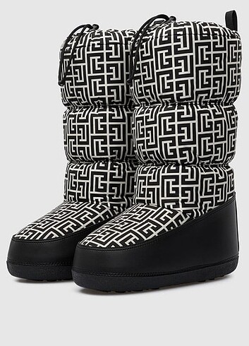 BALMAIN PARIS - Unixes Monogram Padded Snow Boots 