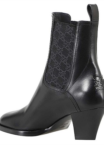 FENDI Black Leather Tronchetto Ankle Boots 8T8174 