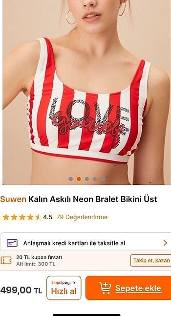 40 Beden sarı Renk Bikini üstü bralet
