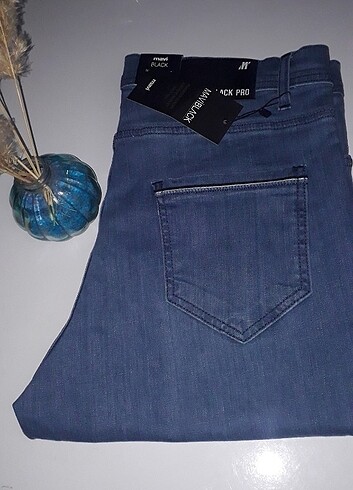 Mavi slim Straight leg erkek pantolonu 