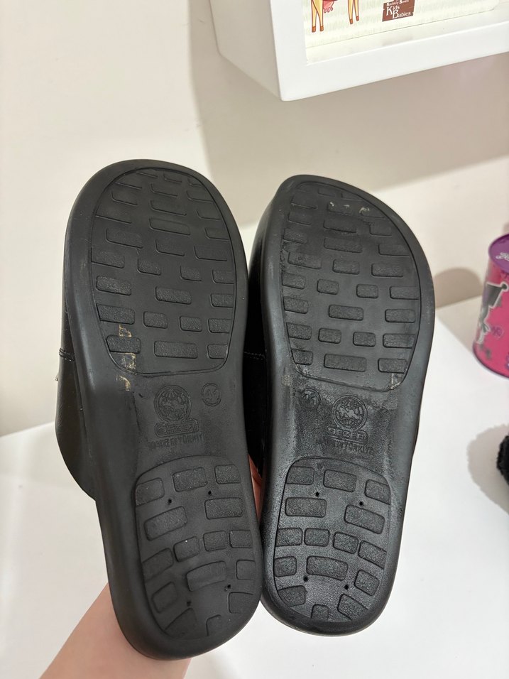 Siyah  erkek çeyiz terliği - Görsel 3