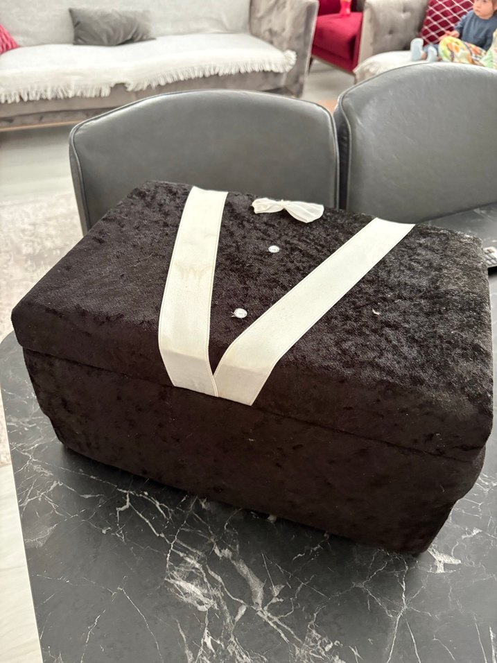 Damat bohçası kadife kutu - Görsel 2