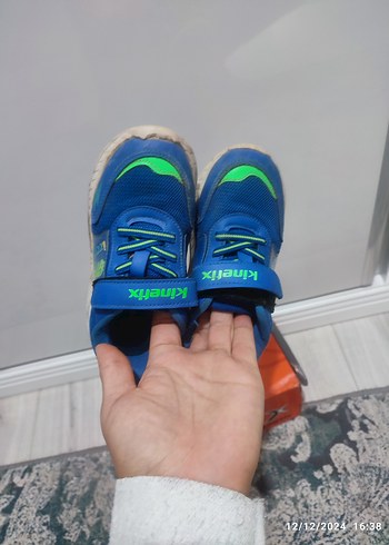 28 Beden mavi Renk Mavi Erkek Çocuk Spor Ayakkabı Velcro