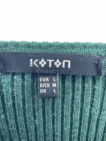 l Beden yeşil Renk Koton Kazak / Triko %70 İndirimli.