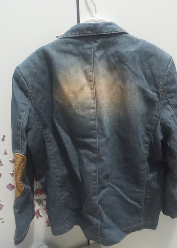 5 Yaş Beden Erkek Çocuk Denim Ceket Düğmeli