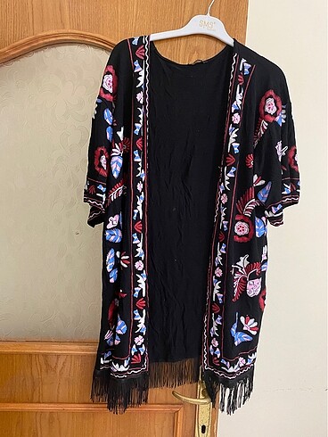 Desenli kısa kimono