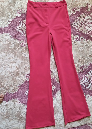 Pembe Kadın Kumaş Pantolon ispanyol