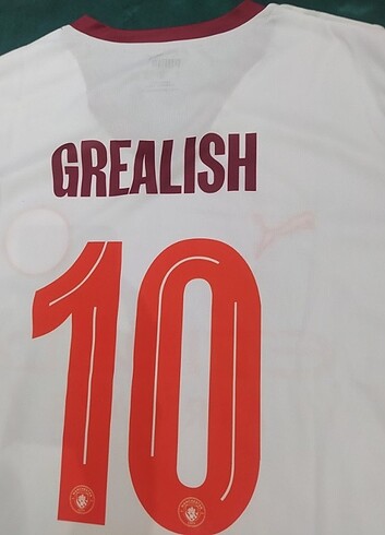 l Beden beyaz Renk Manchester City Grealish Forması
