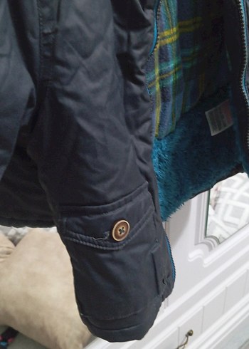 Erkek Çocuk Gri Fermuarlı Mont - Görsel 4