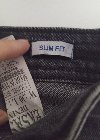 Gri Midi Boy Dar Kesim erkek pantlon - Görsel 3