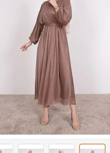 Kahverengi abiye  - Görsel 4