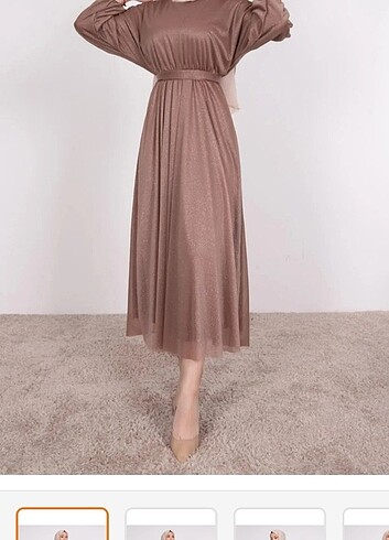 Kahverengi abiye  - Görsel 5