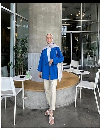 Mavi blazer ceket 
