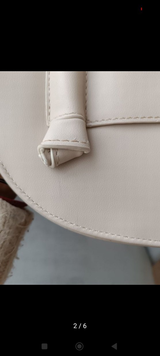 Bej Deri Kadın Çanta - Modern Klasik - Görsel 2