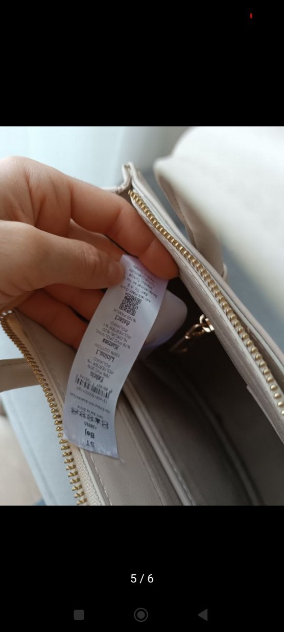 Bej Deri Kadın Çanta - Modern Klasik - Görsel 5