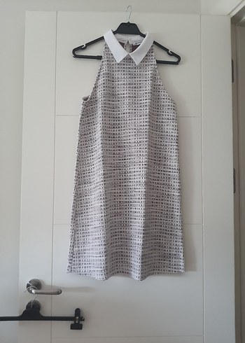 Gri Örgü Midi Kolsuz Elbise