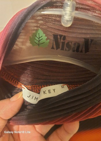 turuncu Pilili Balıkçı Yaka Uzun Kollu şifon esnek Bluz - Görsel 2