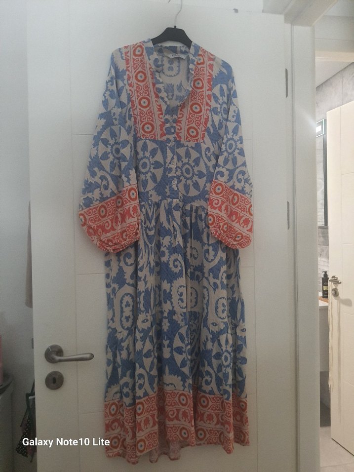 Bohem Uzun Kollu Uzun Elbise - Görsel 2