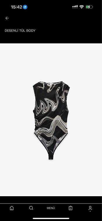 Zara tül body
