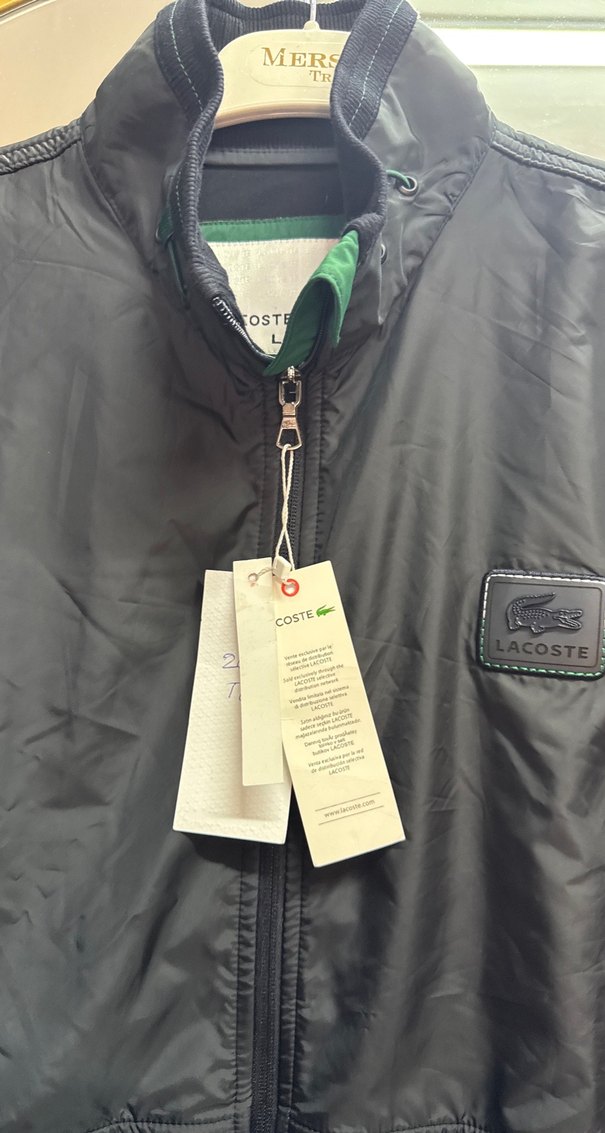 Siyah Fermuarlı Yüksek Yaka Erkek Ceket - Görsel 3