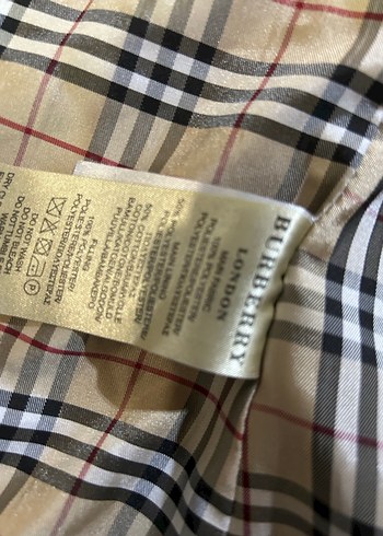 42 Beden Kadın burberry Lacivert Kapitone Fermuarlı Ceket
