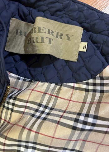 Kadın burberry Lacivert Kapitone Fermuarlı Ceket - Görsel 4