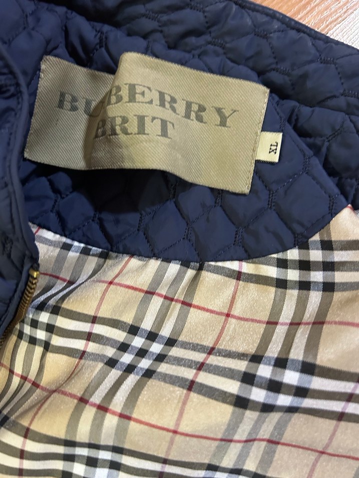 Kadın burberry Lacivert Kapitone Fermuarlı Ceket - Görsel 4