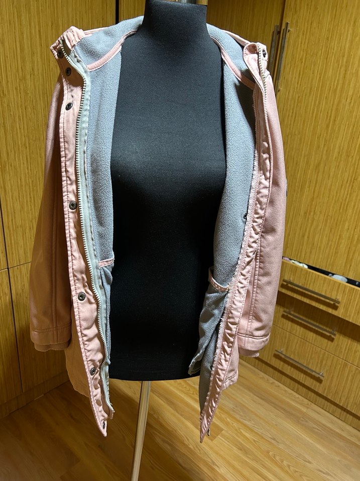 Softjel kız çocuk trençkot - Görsel 4