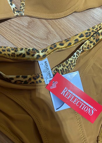 Camel Renkli Parlak Mini Desenli Sütyen - Görsel 3