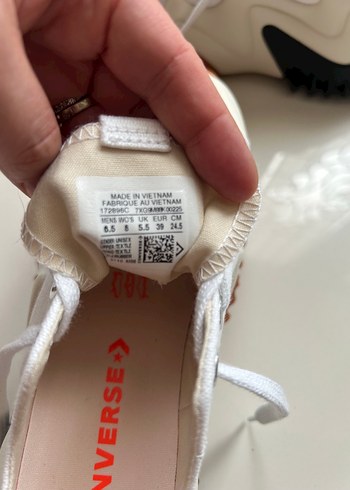 39 Beden beyaz Renk Converse Kadın Beyaz Platform Sneaker