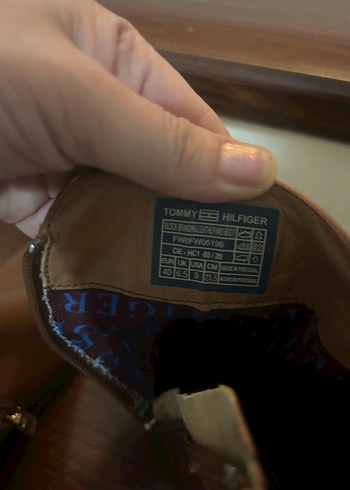Tommy Hilfiger Tommy Hilfiger Kahverengi Deri Kadın Bot