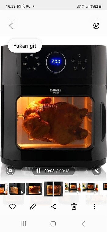 Schafer airfryer ve fırın