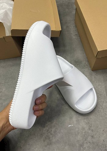 Beyaz Erkek Nike Terlik - Görsel 2