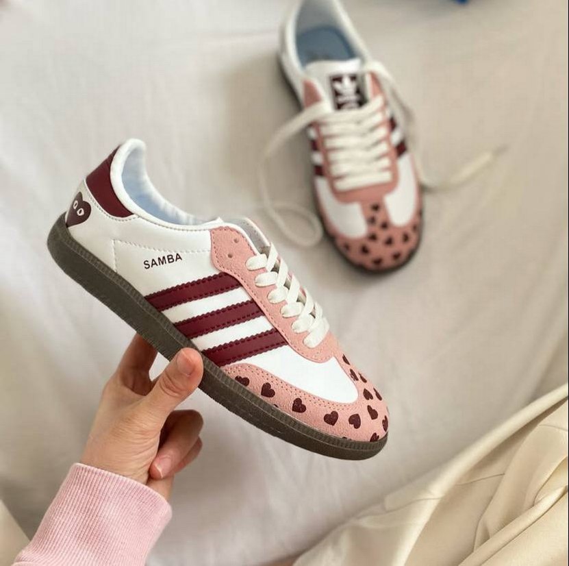 Pembe Desenli Adidas  Spor Ayakkabı - Görsel 5