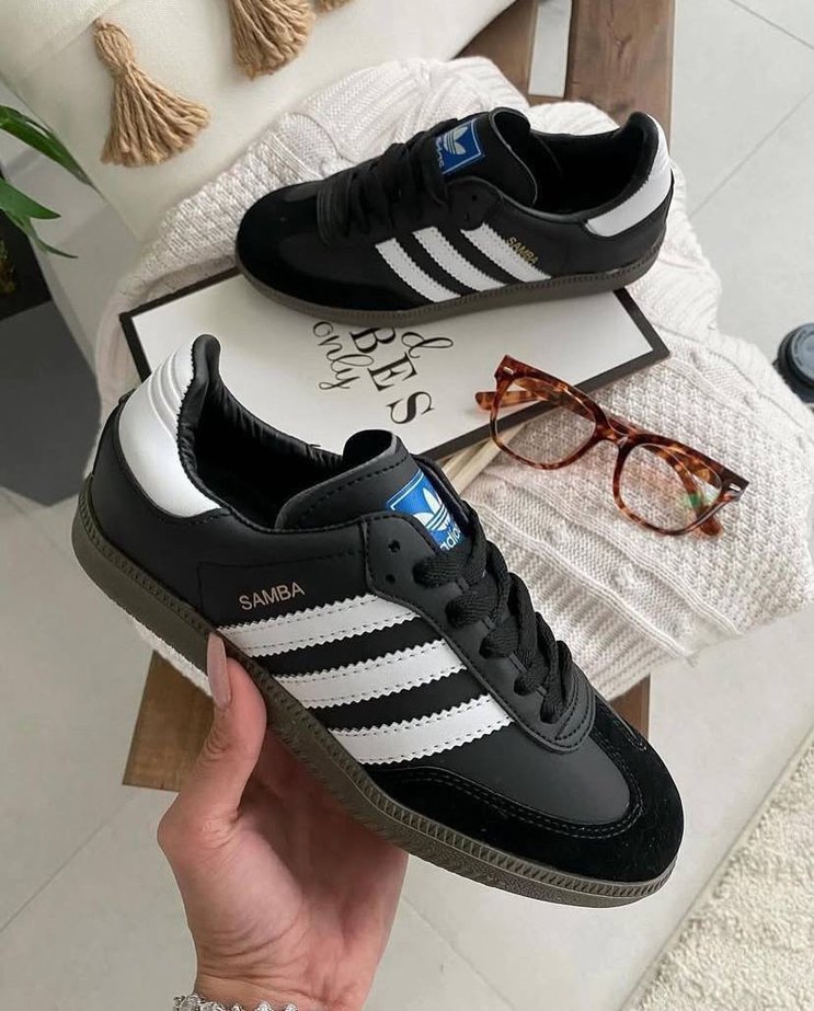 Siyah Adidas Samba  Spor Ayakkabı - Görsel 3