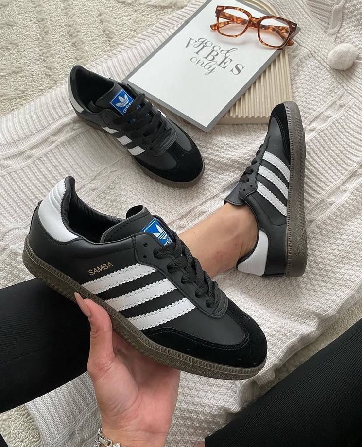 Siyah Adidas Samba  Spor Ayakkabı - Görsel 4