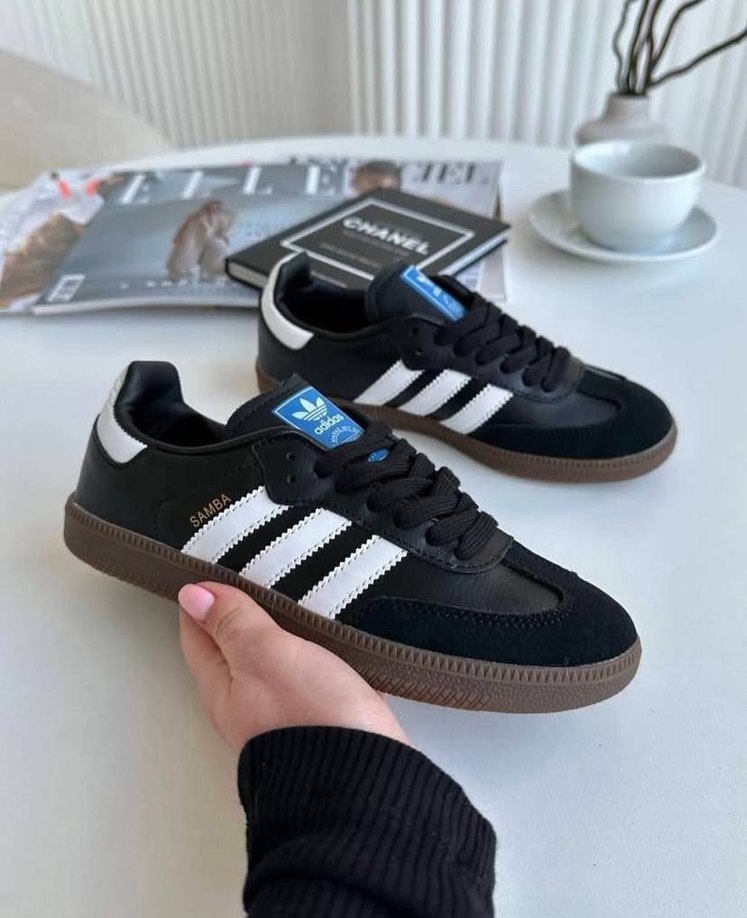 Siyah Adidas Samba  Spor Ayakkabı - Görsel 5