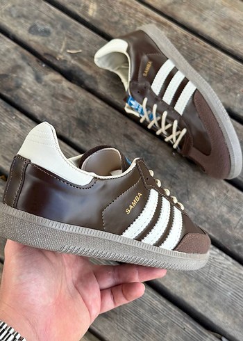 Kahverengi Adidas Samba Kadın Spor Ayakkabı - Görsel 4