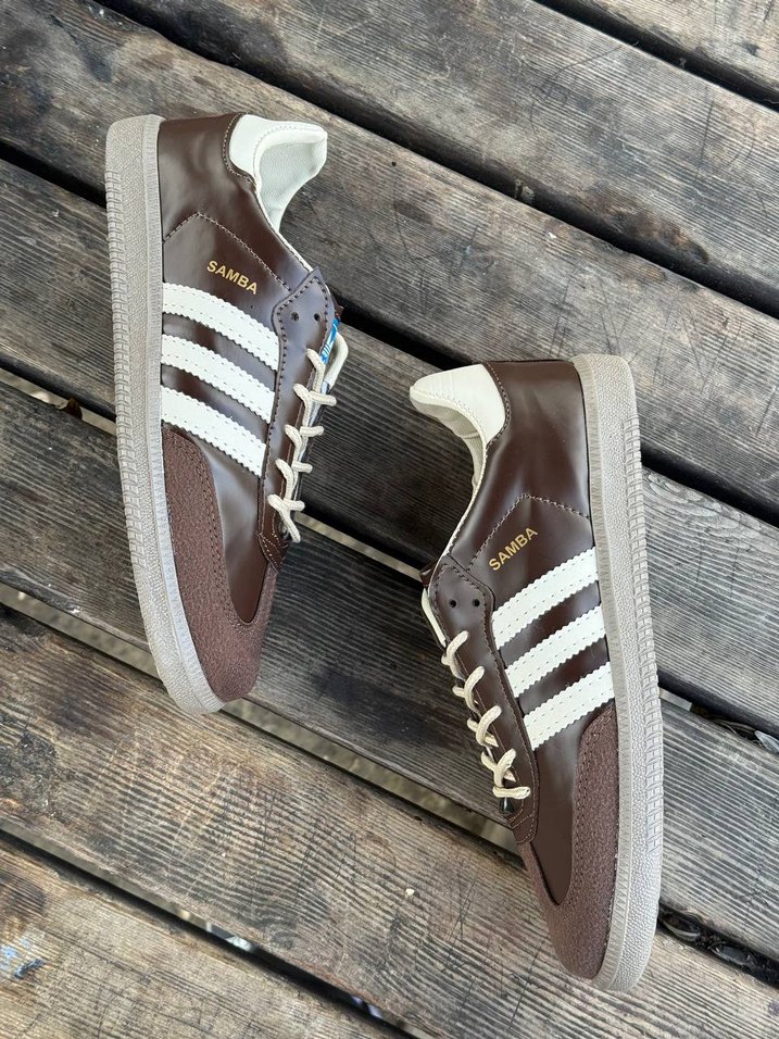 Kahverengi Adidas Samba Kadın Spor Ayakkabı - Görsel 3