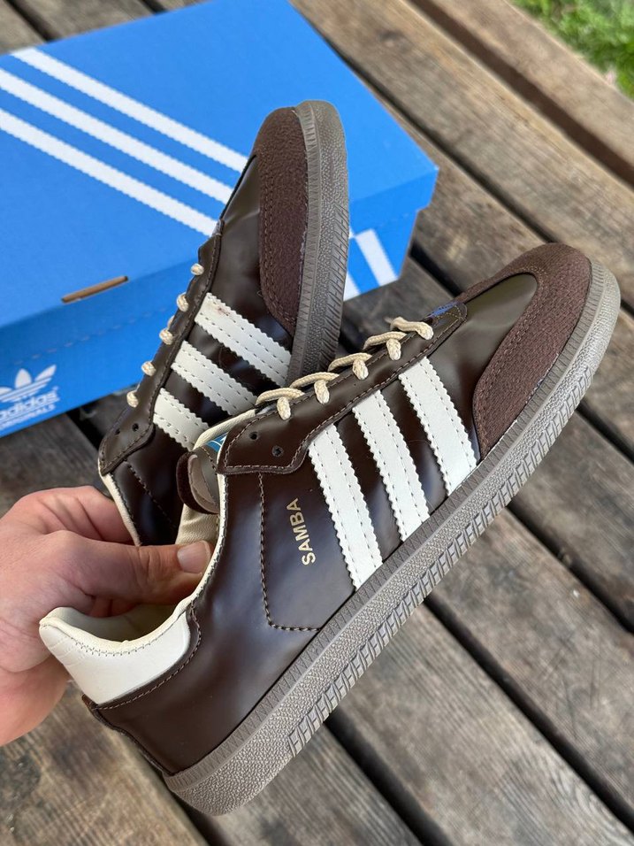 Kahverengi Adidas Samba Kadın Spor Ayakkabı - Görsel 5