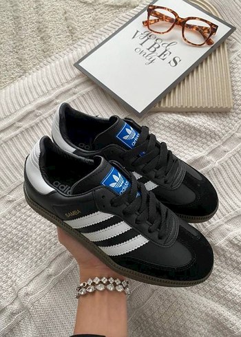 Siyah Beyaz Samba Kadın Spor Ayakkabı - Görsel 4