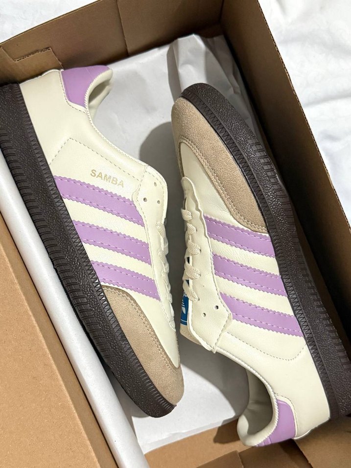 Mor  Adidas Samba Blok Topuklu Spor Ayakkabı - Görsel 3