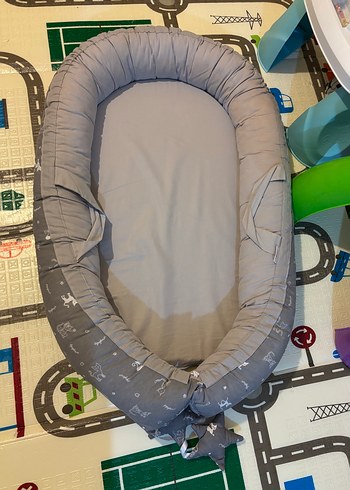 Gri Kedi Desenli Bebek Babynest - Görsel 4